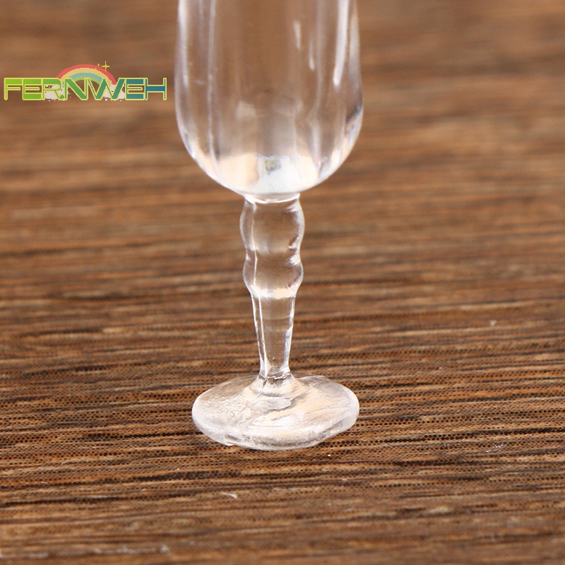 Set 6 Ly Thủy Tinh Uống Rượu Vang Đỏ Cho Nhà Búp Bê