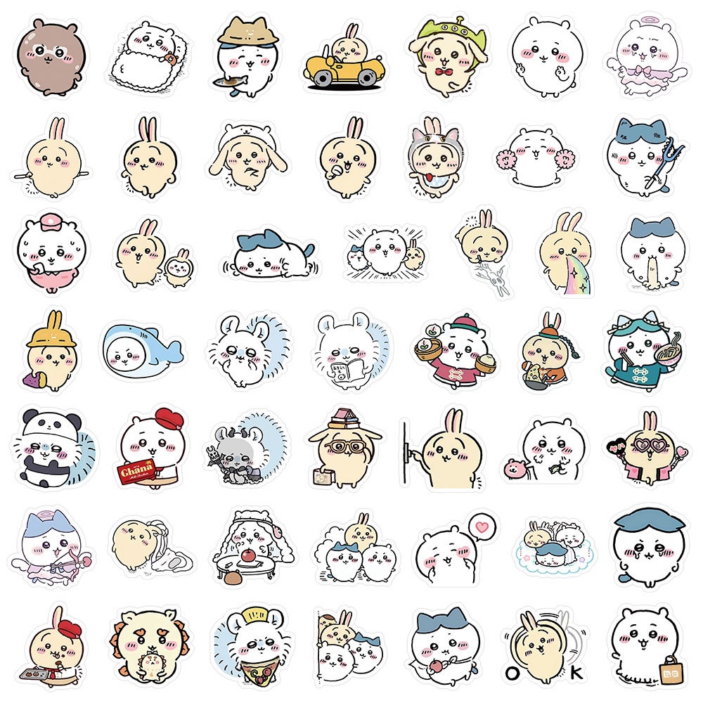 Bộ 100 Miếng Dán Trang Trí Mũ Bảo Hiểm / Bút Chì Họa Tiết graffiti Dễ Thương