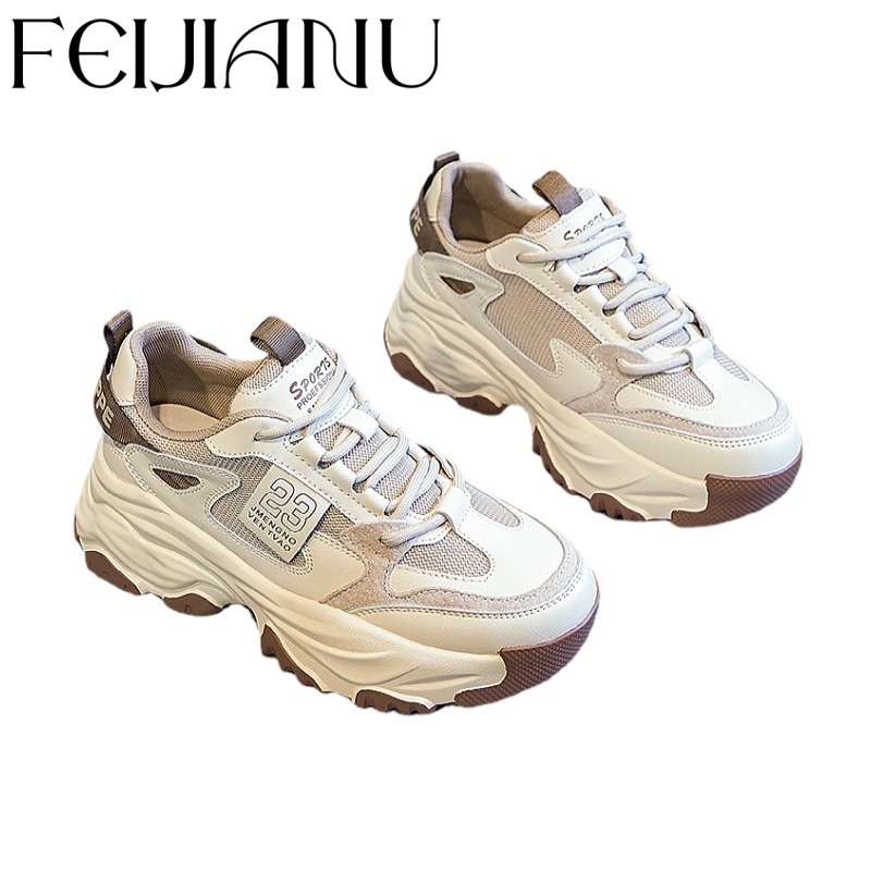 FEIJIANU  thể thao nữ giày giày thể thao nữ đáy dày  Hiện đại Đáng yêu Êm ái Lịch sự FYD23B0YBP 48Z231130