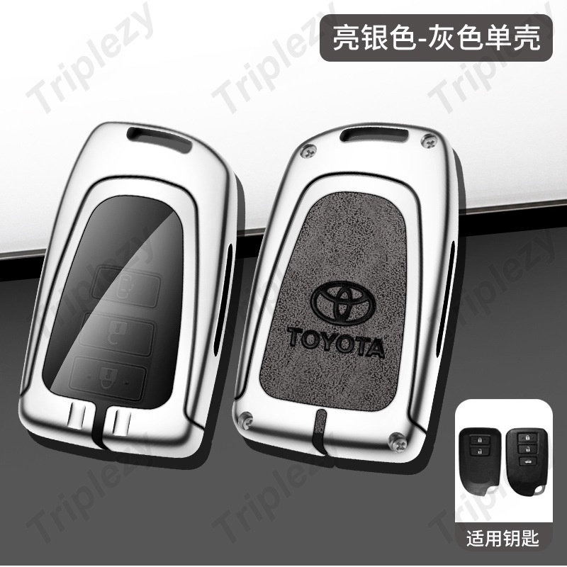 Vỏ Bọc Chìa Khóa Điều Khiển Từ Xa Bằng Hợp Kim Kẽm Cho toyota aygo hiace yaris activ wish hiace Versyso camry corolla yaris vios ncp 150