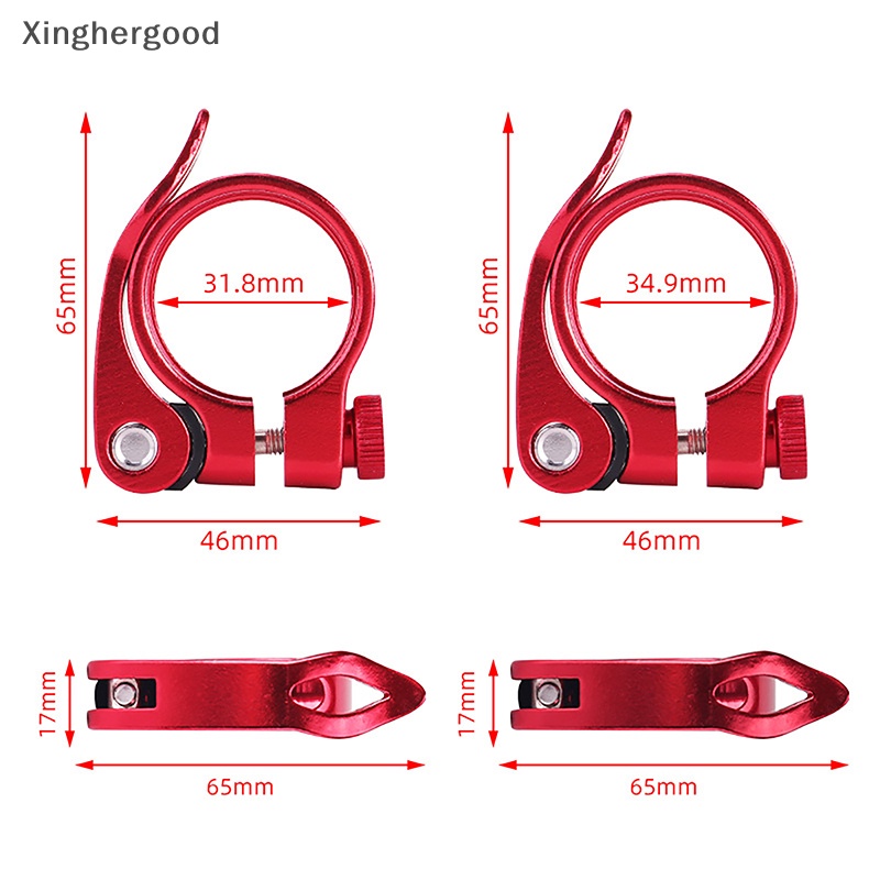 Xinghergood Khóa Cốt Yên Xe Đạp Tháo Lắp Nhanh Bằng Nhôm Nhiều Màu xhg
