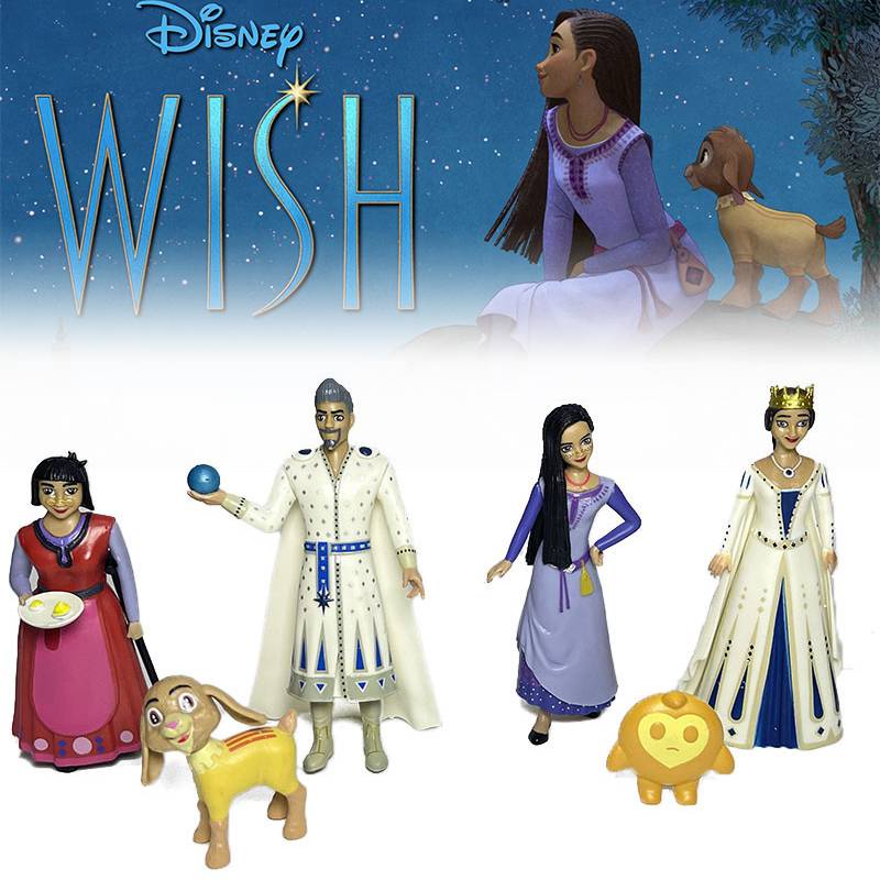 Ere1 Bộ 6 Mô Hình Búp Bê amaya Phim Hoạt Hình disney the wish action Làm Quà Tặng Cho Bé