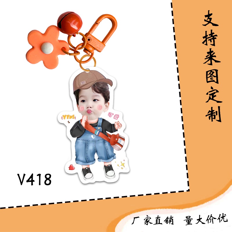 Móc khóa chipi in hình bé theo yêu cầu các mẫu dễ thương mới nhất cho bé đeo balo túi xách