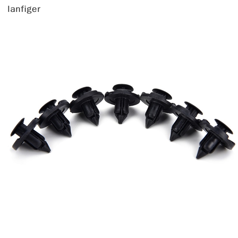 FENDER Set 50 Đinh Tán Nhựa 8mm Màu Đen Chuyên Dụng Cho Xe Hơi