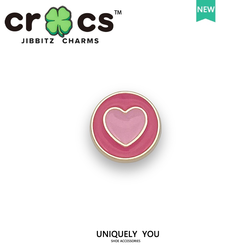 Vòng Cổ Kim Loại Mặt Hình Giày crocs Đính Đá Hồng Dễ Thương