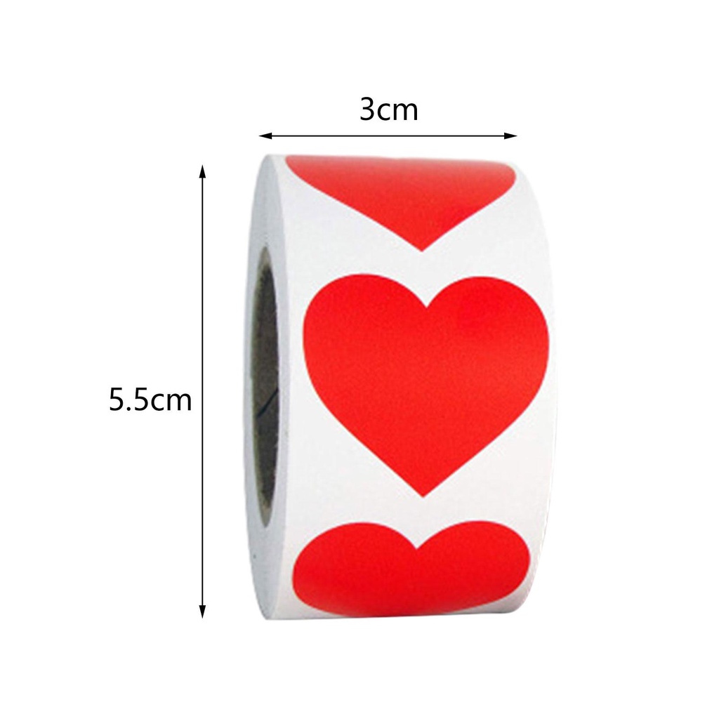 Cuộn 500 Nhãn Dán Trang Trí Hộp Quà Xinh Xắn