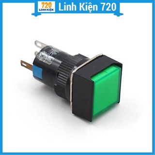 Nút nhấn đề vuông 24VDC AL6 - A nhấn giữ (có đèn 3 màu tùy chọn)