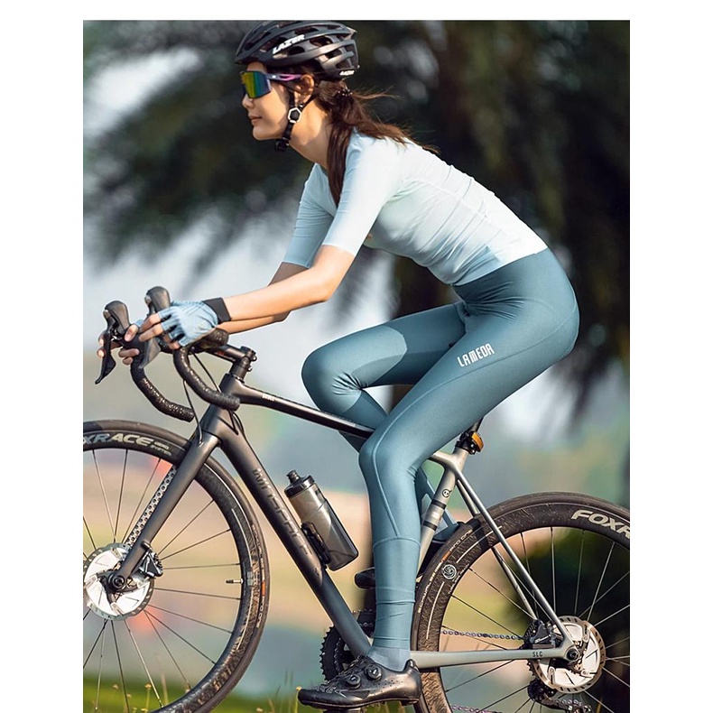 Lameda Quần Dài Lưng Cao Dáng Ôm Co Giãn Thời Trang Xuân Hè Thu Dành Cho Nữ Đi Xe Đạp Địa Hình mtb