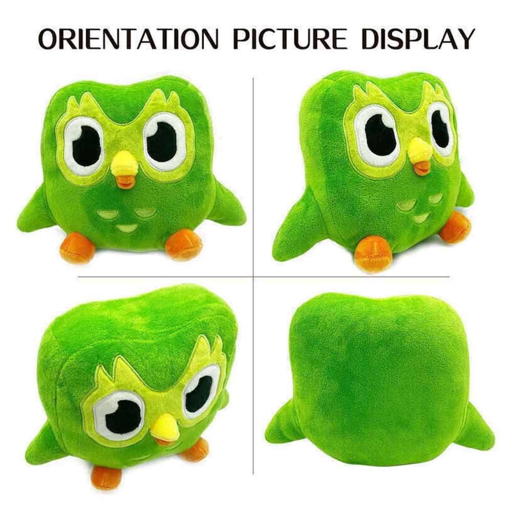 20cm Duolingo Plushie Duo 10 Year Anniversary Green Owl Gift For Kids Doll Plush Toy