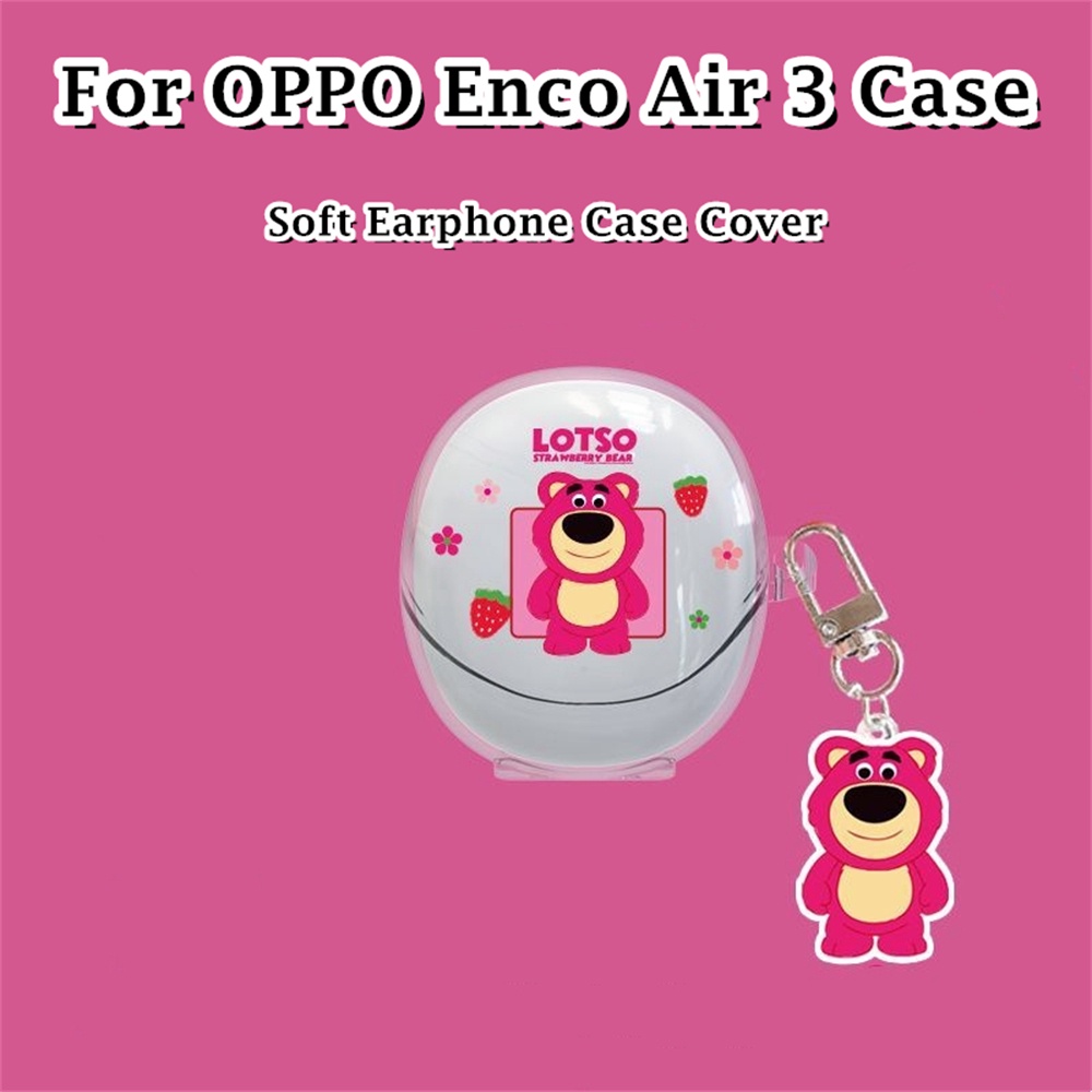 Vỏ Bọc Hộp Sạc Tai Nghe oppo enco air 3 Bằng Silicon Mềm Họa Tiết Hoạt Hình Phong Cách Mùa Hè