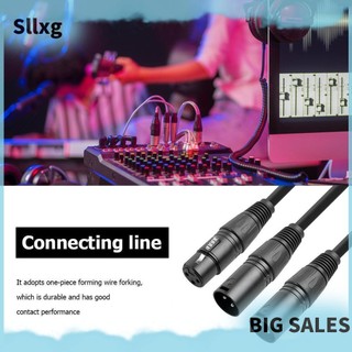 Cáp Chia Chữ y Màu Đen 50cm 3 pin xlr female Sang dual xlr male