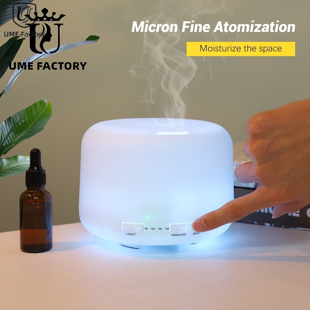 Máy Khuếch Tán Tinh Dầu Tạo Độ Ẩm Không Khí 500ML 7 Màu Có Đèn LED usb máy xông tinh dầu xịt thơm phòng xông tinh dầu máy khuếch tán tinh dầu máy phun tinh dầu nước hoa xịt phòng máy xông tinh dầu mini khử mùi phòng ngủ ti