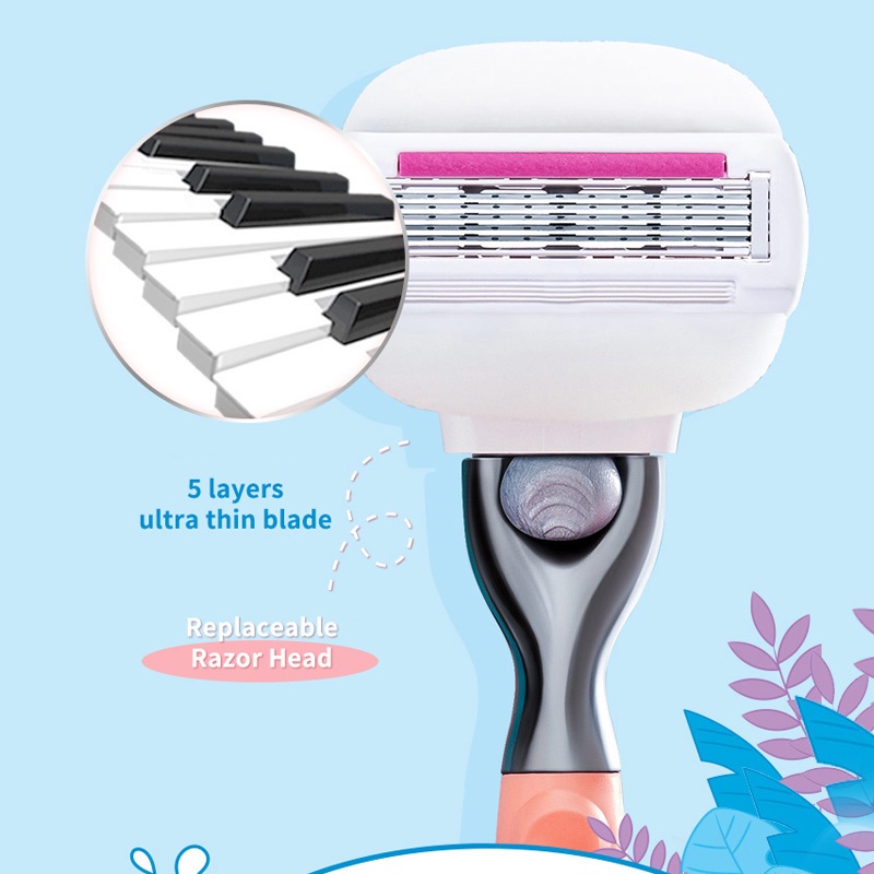 Gillette Lưỡi Dao Cạo Râu Với Xà Phòng Bôi Trơn Triệt Lông Toàn Thân Thoải Mái Cho Nữ