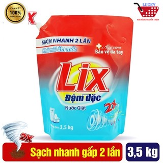 Túi nước giặt lix đậm đặc 3.5kg hương hoa, khử mùi ẩm mốc