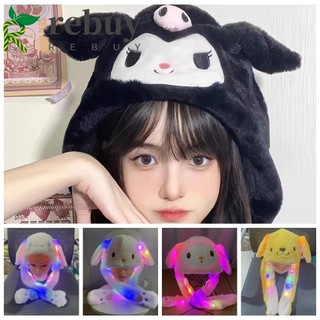 Rebuy Mũ Tai Thỏ Chuyển Động Tai Thỏ Phát Sáng cinnamoroll my melody Nhảy Lên Mũ Hoạt Hình kuromi Di Chuyển Tai Lễ Hội