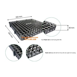 Vỉ nhựa thoát nước trồng cây trên mái , vỉ lót sàn trồng cây sân thượng chậu trồng hoa