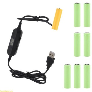 Dây cáp nguồn usb aa dummy thay thế 1-8 cái pin aa