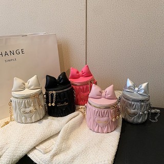 Túi Xách Đeo Chéo Tròn Đính Nơ Cho Bé Gái MINTSCLOSET Mint's Closet Cho Bé Gái 1 2 3 4 5 6 tuổi