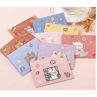 Thiệp Chúc Mừng Sinh Nhật Thiệp Cảm Ơn Họa Tiết Hoạt Hình Dễ Thương