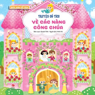 Sách - Bóc dán cổ tích - Truyện cổ tích về các nàng công chúa (Kim Đồng)