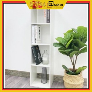 Kệ gỗ tổ ong đa năng 4 tầng, chuyên làm kệ tivi, rất chắc chắn chất gỗ MDF dày 12mm dễ lắp ráp (màu trắng)