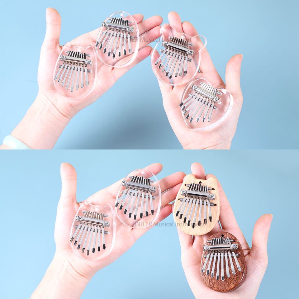Đàn kalimba nhỏ 8 tông nhỏ cầm tay mini piano ngón tay Piano Quà Tặng Piano kalimba