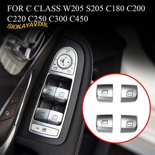 Set 4 nút công tắc điều khiển kính cửa sổ cho mercedes-benz c class w205 glc w253