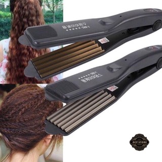 Máy Bấm Tóc Dập Xù Gợn Sóng Chuyên Nghiệp Điều Chỉnh Nhiệt Độ - Máy duỗi Tóc