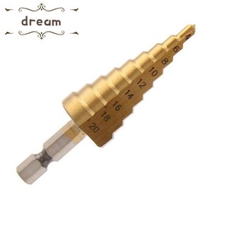 Drill Bits Steel Step Drill Set Step Drill 1/4\" Hex Shank 3pcs Useful