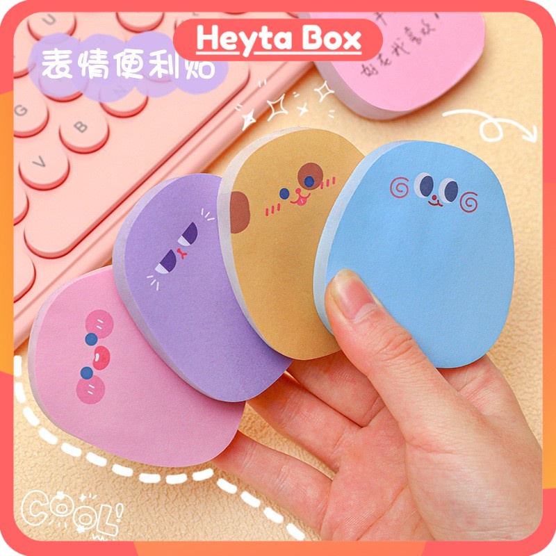 Giấy Note, Giấy Dán Ghi Chú Mini Khổ Nhỏ Nhiều Màu Phong Cách Hoạt Hình Dễ Thương Ngộ Nghĩnh Cute He