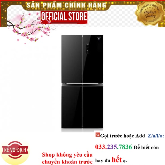 {Mới} Tủ lạnh Sharp Inverter 401L SJ-FXP480VG-BK