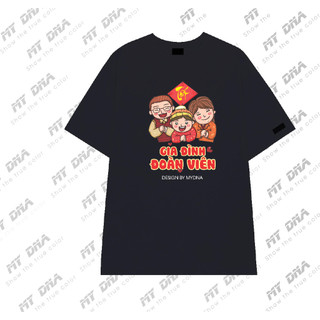 Áo thun áo phông 2025 local brand unisex form dáng rộng vải COTTON có bigsize GIA ĐÌNH ĐOÀN VIÊN