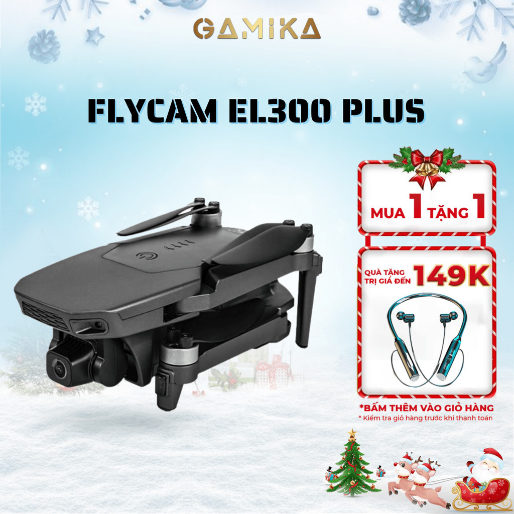 Flycam máy bay điểu khiển từ xa EL300 PRO, có GPS. máy bay chụp ảnh chất lượng 1080p, thời lượng pin lâu