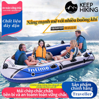 Thuyền hơi thuyền phao xuồng bơm hơi thuyền câu cá INTIME chứa3-4 người lớn dày hơn rộng hơn cao cấp chắc chắn thuyền dã