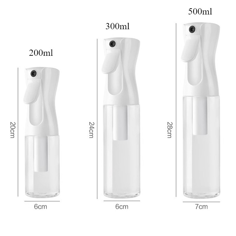 Bình Xịt Phun Sương Siêu Mịn 200ml 300ml 500ml Áp Suất Cao Tiện Dụng,Chai xịt dưỡng da du lịch