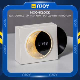 Loa Bluetooth Đĩa Than Xoay Mặt Trăng Retro Cổ Điển Có Đèn Để Bàn Trang Trí Phòng Ngủ Quà Sinh Nhật