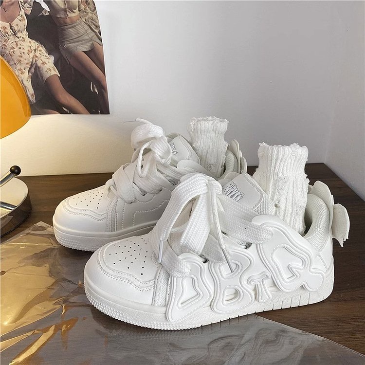 C＆S  Giày thể thao giày nữ giày bánh mì nữ đế cao 2023 Siêu Mềm Xinh Xắn FYD23904UW 36Z230906