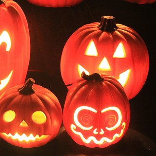 Đèn Lồng led Hình Bí Ngô Trang Trí halloween
