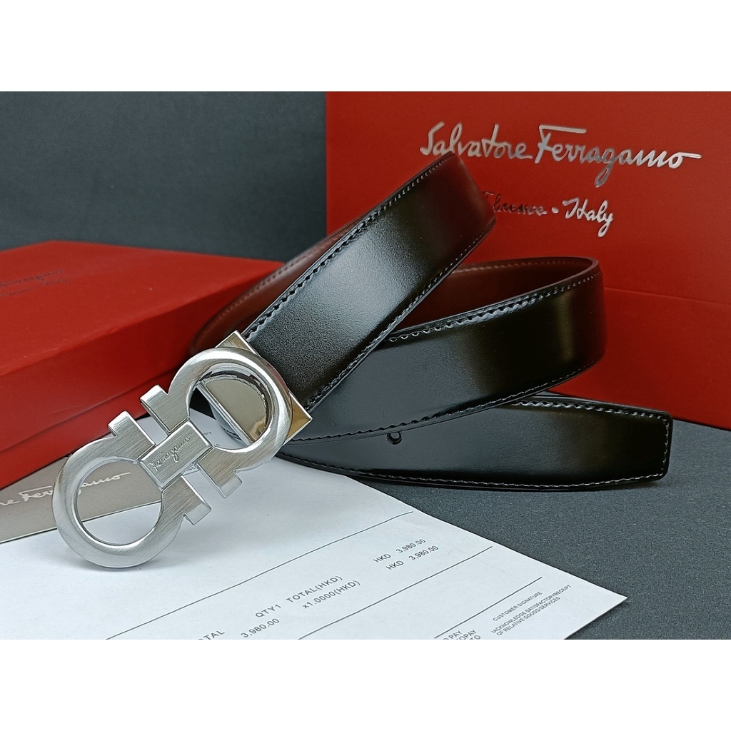 Hàng Có Sẵn! Ferragamo Dây Nịt Da Thật Cao Cấp Thời Trang Cho Nam Và Nữ