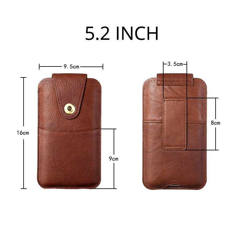 Túi Da Đeo Hông Đựng Điện Thoại Thông Minh Dạng Kẹp Cho iphone 11 11pro max 7 8 6 plus 4.7-6.5 ''