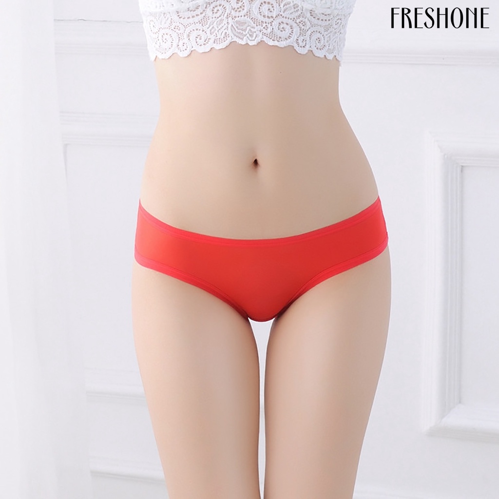 Quần Lót Lưới Siêu Mỏng Xuyên Thấu Màu Trơn Thoáng Khí Lưng Thấp Mặc Hàng Ngày Cho Nữ