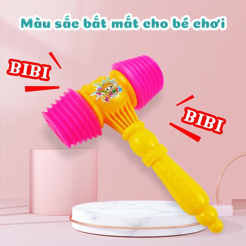 Đồ Chơi Búa Nhựa Đập Kêu Chút Chít Cho Trẻ Em Làm Đồ Chơi Giáo Cụ Dạy Học- Thepooh