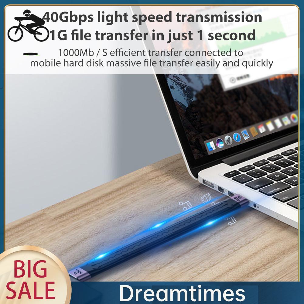 Dây Cáp Chuyển Đổi usb 4.0 type c male / female Sang type c male 40Gbps pd 100w 1.vn