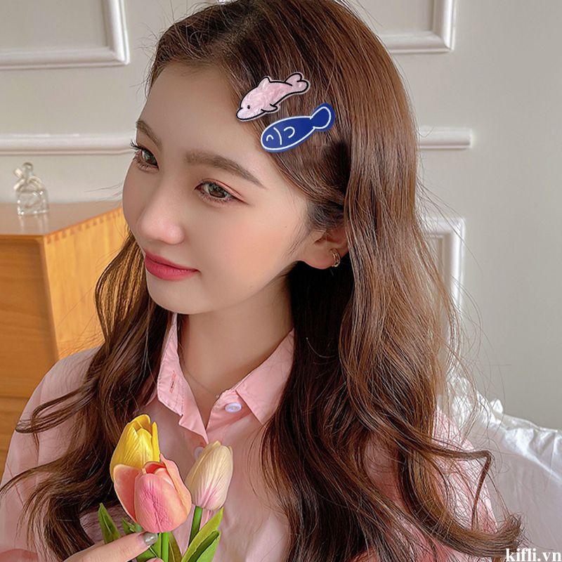 🌸🌸Kẹp Tóc Hình Xương Cá Nhỏ Dễ Thương Sáng Tạo Phong Cách niche Ngọt Ngào