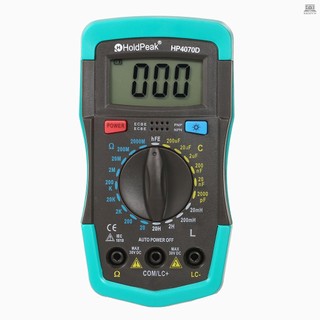 HoldPeak HP4070D Mini Digital Multimeter Resistance Capacitance Inductance Transistor Test
