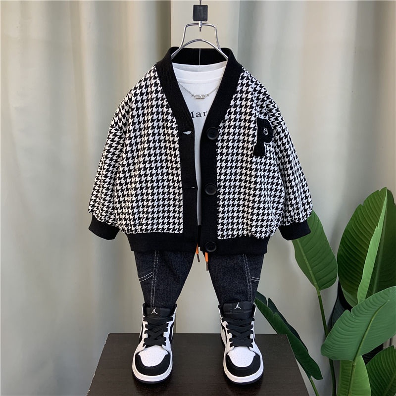 Áo Khoác Thiết Kế Mới Thời Trang Mùa Xuân Thu Theo Phong Cách Hàn Quốc Cho Bé Trai