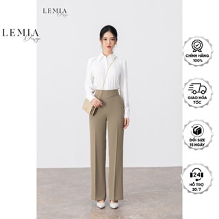  Quần Suông Nữ Cạp Chữ V Thời Trang Công Sở By LEMIA Design - 22Q063 
