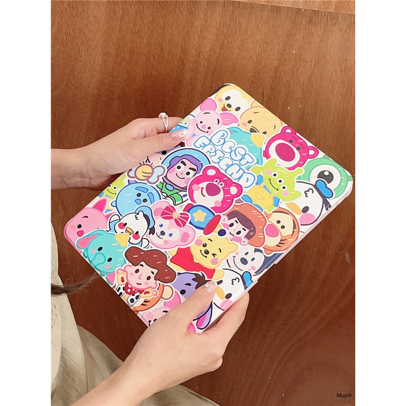 Bao Da Máy Tính Bảng In Hoạt Hình disney Cho ipad10.2 ipad10th mini6 ipad9.7 air10.9 pro11 / ipad12.9 ipad gen9 Ốp