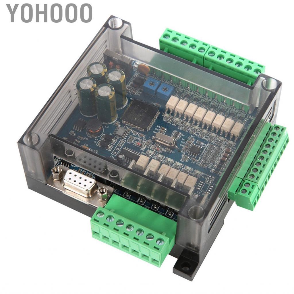 Yohooo FX3U-14MT Industrial Control Board PLC Analog 6AD + 2DA 24 V 1A