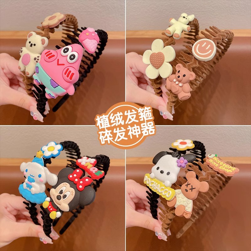 Mới Băng Đô Cài Tóc Hình Hoạt Hình Xinh Xắn Cho Bé